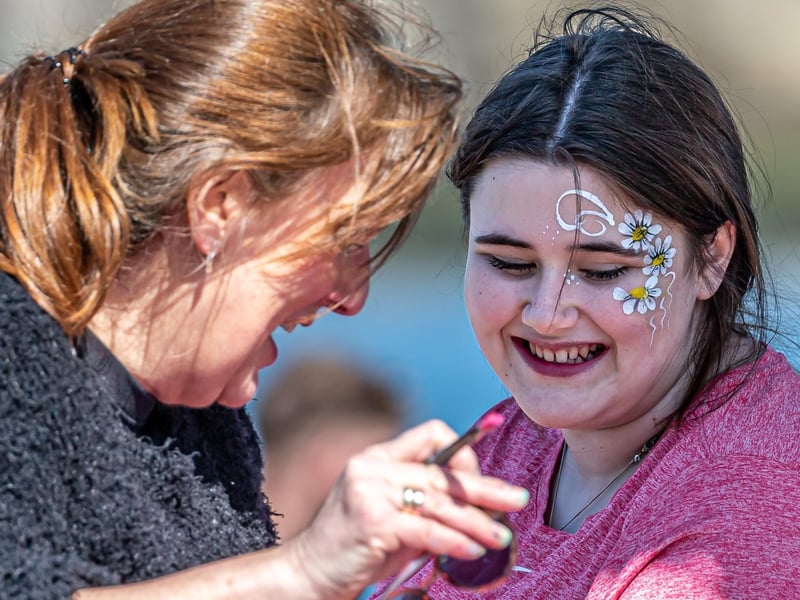 Face painting fun at Whitby Fish and Ships Festival.
picture: Brian Murfield.