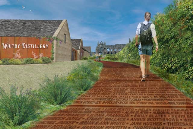 A spirits walkway will be part of the Whitby Distillery site.