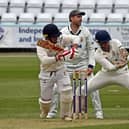 Tristan Van Schalkwyk works through square leg during his superb innings of 54 not out in the home win for Scarborough. PHOTOS BY SIMON DOBSON