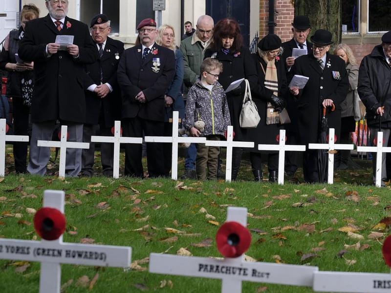 Planting of the Crosses ceremony at Alma Square.