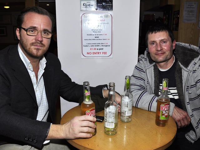 Stefano and Ricky chill out.