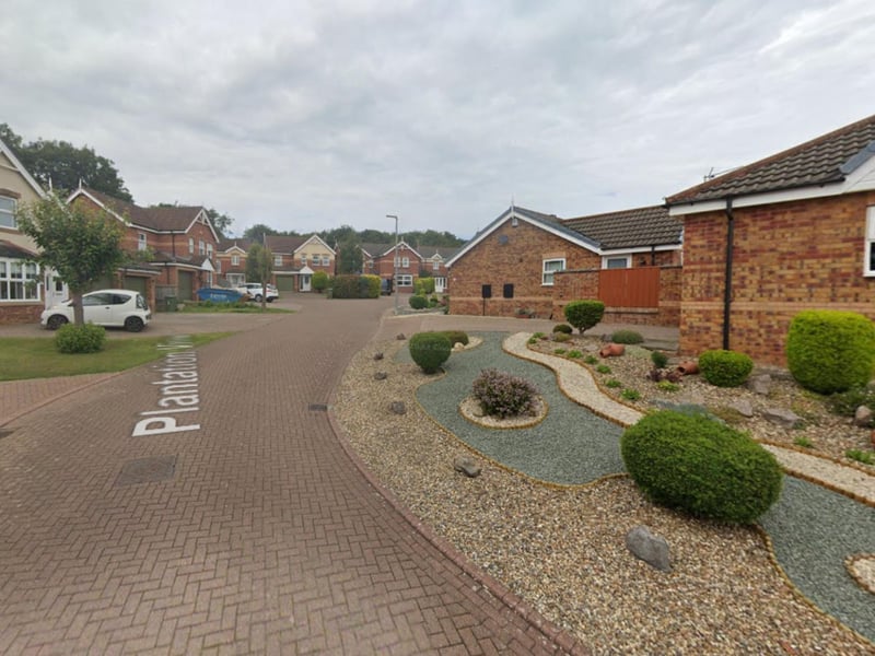 On Plantation View, three properties sold for an average of £309,150.