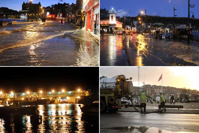 Flooding and damage caused by flooding around Scarborough, Whitby and Bridlington in December 2013.