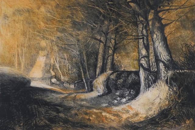 Church Lane looking west, Appleton-le-Moors, by John Creighton.