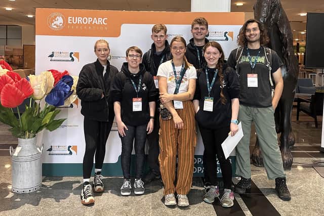 Youth Voice at the Europarc Conference (Phoebe far left)