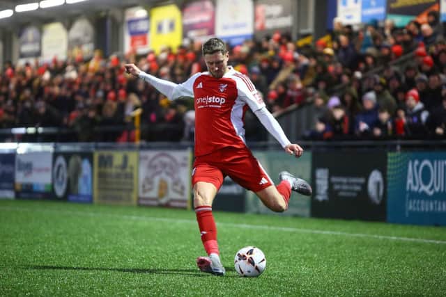 Richie Bennett is one of 13 players announced on the Scarborough Athletic retained list for the 2025-26 season. Photo by Zach Forster