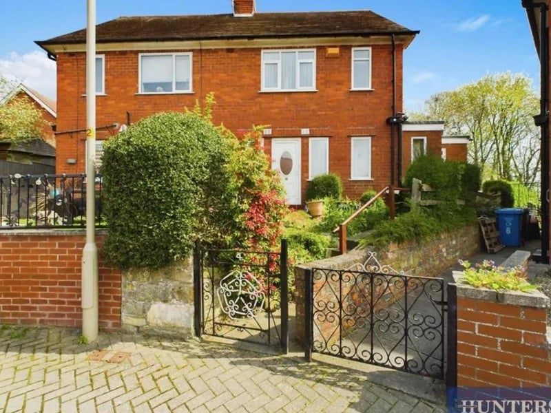 This three bedroom, two bathroom semi-detached home is for sale with Hunters for £170,000.