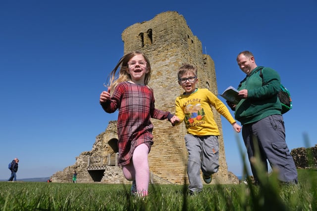 Oonah, Atticus and dad, Matt, enjoy the Adventure Quest
