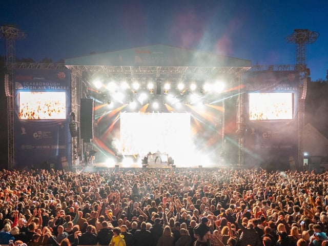 The crowd danced to Fatboy Slim's biggest hits
