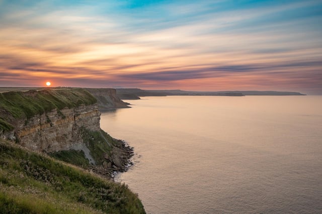 A gorgeous sunset behind Scarborough.