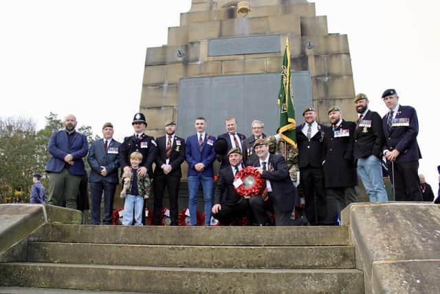The Royal British Legion Scarborough Branch commemorate Remembrance Sunday at Oliver's Mount each year. Image credit: Yorkshire Rose Photography