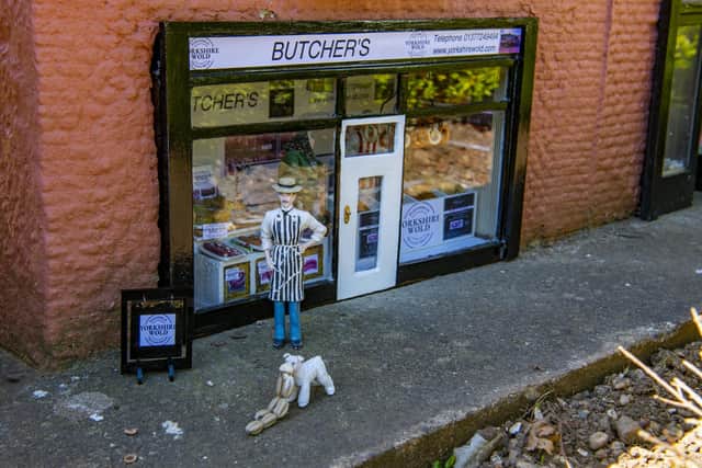 Even the local dogs love Bondville's butchers.