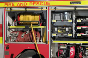 Fire crews were called to the incident at Cayton Bay late last night