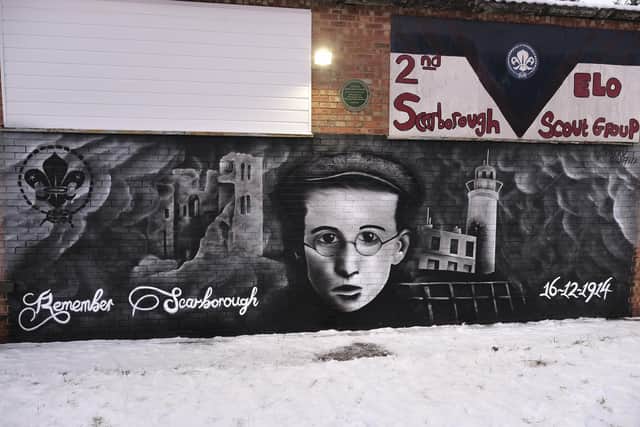 The Bombardment mural, dedicated to George Harland Taylor.
