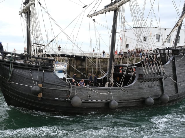 The full-scale replica of the Nao Victoria.