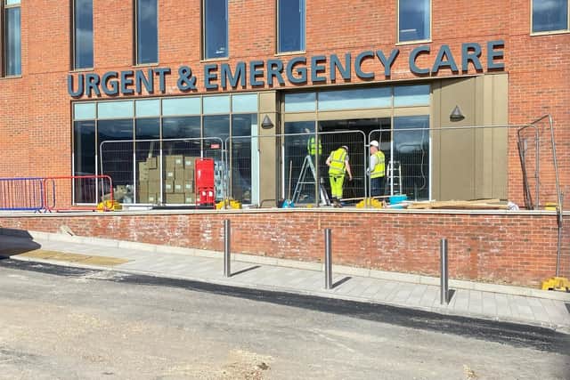 The Urgent and Emergency Care Centre at Scarborough Hospital, hoped to be open by summer 2024.