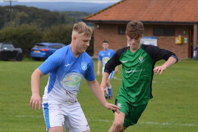 With two assists and an impressive free kick goal Heslerton's Jamie Atkinson would share the Man of the Match spoils in his side's Ryedale Hospital Cup victory over Fishburn Park Academy