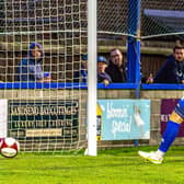 Brad Fewster nets for Town.