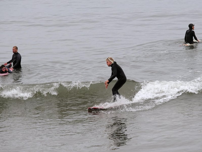 Always time for a surf.