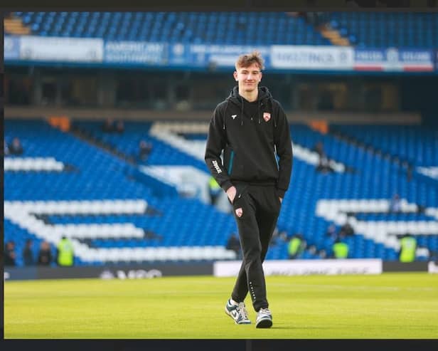 Whitby teenage goalkeeper Alfie Scales loved his day at Stamford Bridge after being named on the bench for Morecambe against Chelsea in the FA Cup.