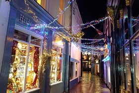Christmas lights in Whitby in a previous year. photo: Emma Atkins