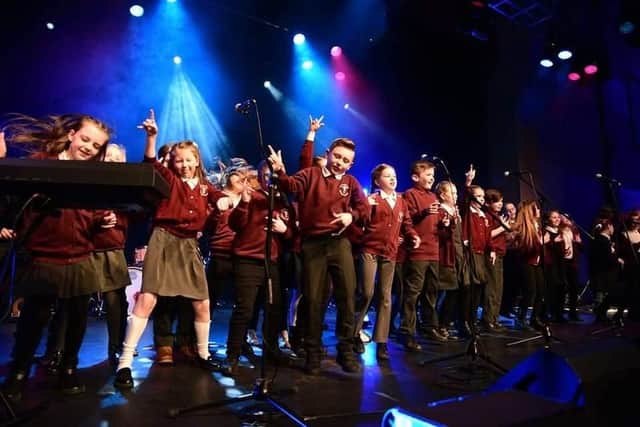 The schools will be performing with a team of professional musicians.