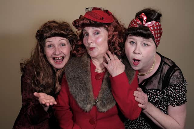 Jan Burtenshaw, Lesley Machen and Louise Stanway in Only When I Chuckle at Westborough Methodist Church