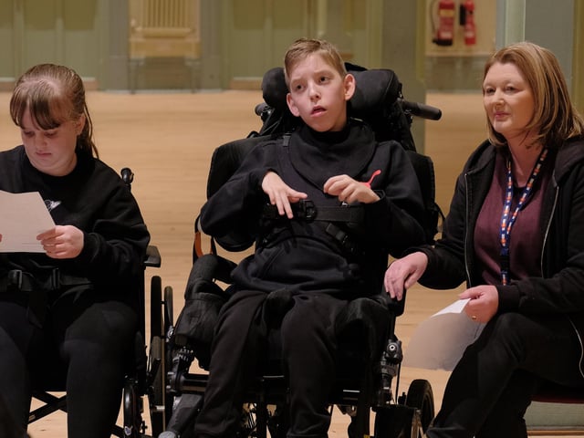 Springhead School pupils at the Poetry Reading.