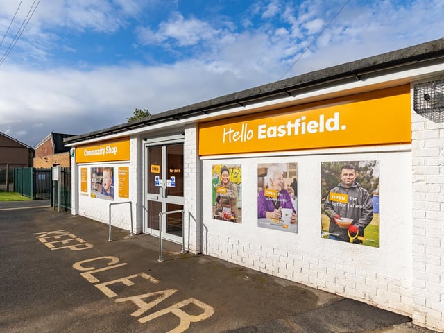 The new community shop is located inside the Eastfield Community Centre.
