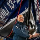 Jake Bennet (left) takes over as Lifeboat Operations Manager from Steve Clarke (right). Image: RNLI/Mike Milner