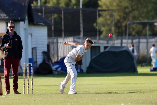 Bowling action from Brid U13s v Valley U13s