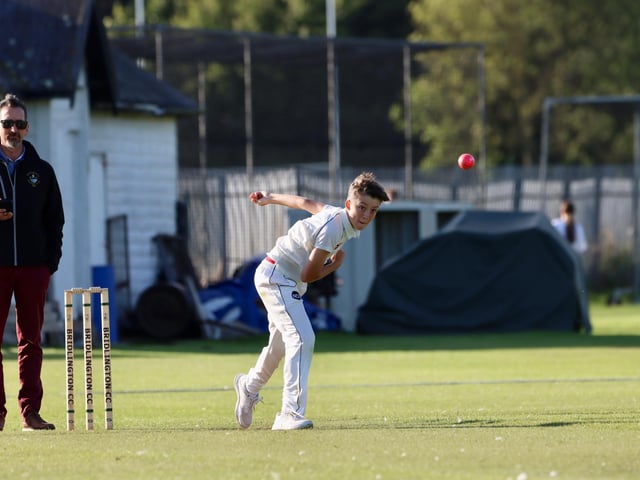 Bowling action from Brid U13s v Valley U13s