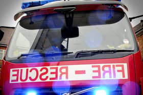 The fires service were called to a car blazing in a forestry car park at Harwood Dale.