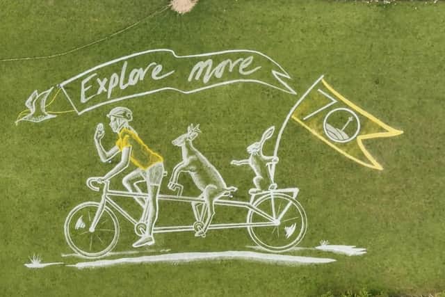 North York Moors National Park's Explore More land art.