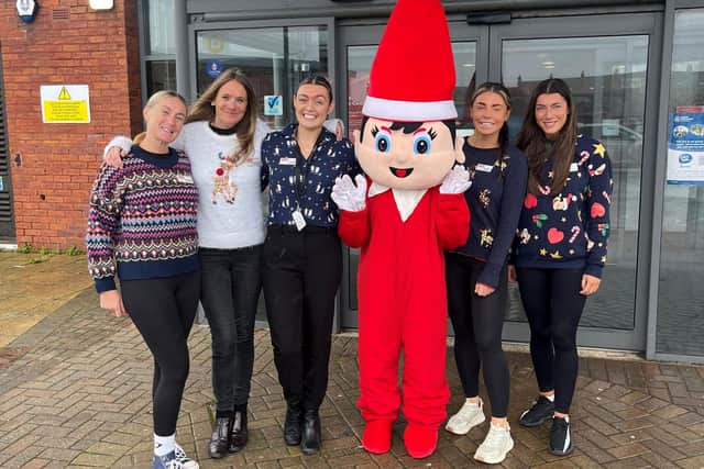 Whitby Leisure Centre staff prepare for their Christmas fair.