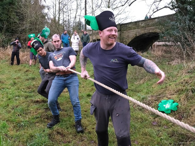 Fun at the tug-of-war.