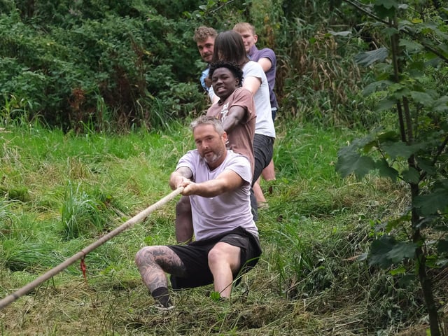 Digging in