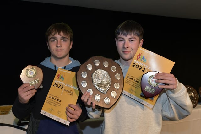 Sports Awards winners Jacob Bland and Rory Sadler of Scarborough Gymnastics Academy