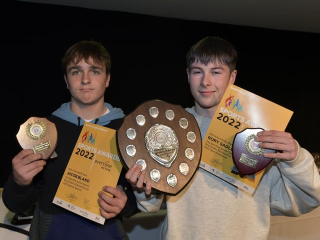 Sports Awards winners Jacob Bland and Rory Sadler of Scarborough Gymnastics Academy