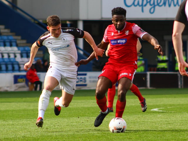 Kieran Weledji impressed for Boro in the 1-1 draw at AFC Telford United.