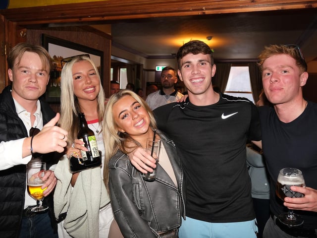 Euros kick off with England v Serbia - fans at Scholars Bar. picture: Richard Ponter