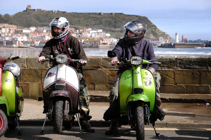 There were several Vespa's and Lambretta's on the seafront this weekend.