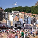 Busy sunny day at Scarborough South Bay.
picture: Richard Ponter.