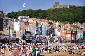 Busy sunny day at Scarborough South Bay.
picture: Richard Ponter.