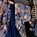 Rob Moore prepares for a new the exhibition at the Old Parcels Office at Scarborough Railway Station