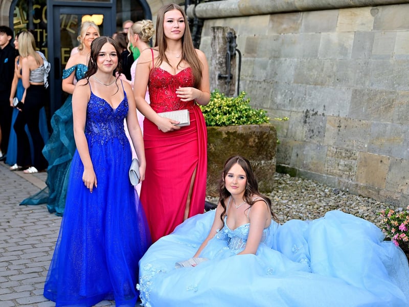 Students ready for a glamorous evening.