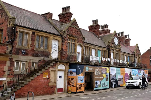 The discussion takes place on Scarborough's West Pier
