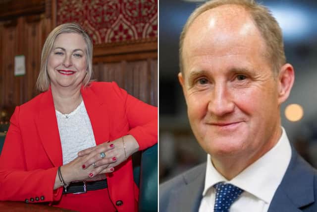 MPs Alison Hume (Scarborough & Whitby) and Kevin Hollinrake (Thirsk & Malton).