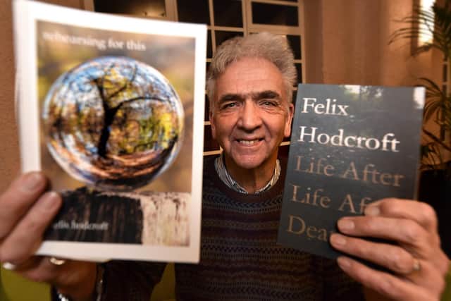 Author Felix Hodcroft acts as compere at the Gallery 6 Night in Scarborough