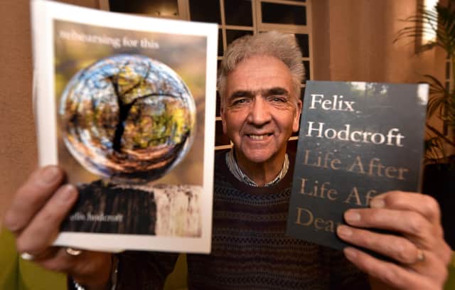 Author Felix Hodcroft acts as compere at the Gallery 6 Night in Scarborough